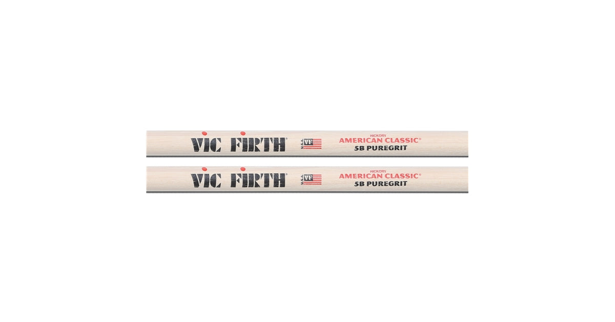 Vic Firth 5BPG - Bacchette American Classic con punta in legno PureGrit