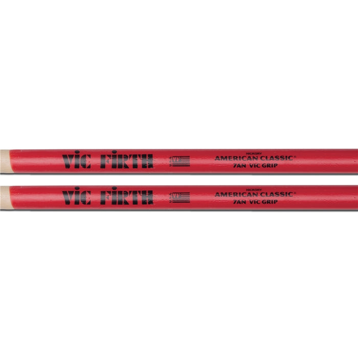 Vic Firth 7ANVG - Bacchette American Classic con punta in nylon e Vic Grip