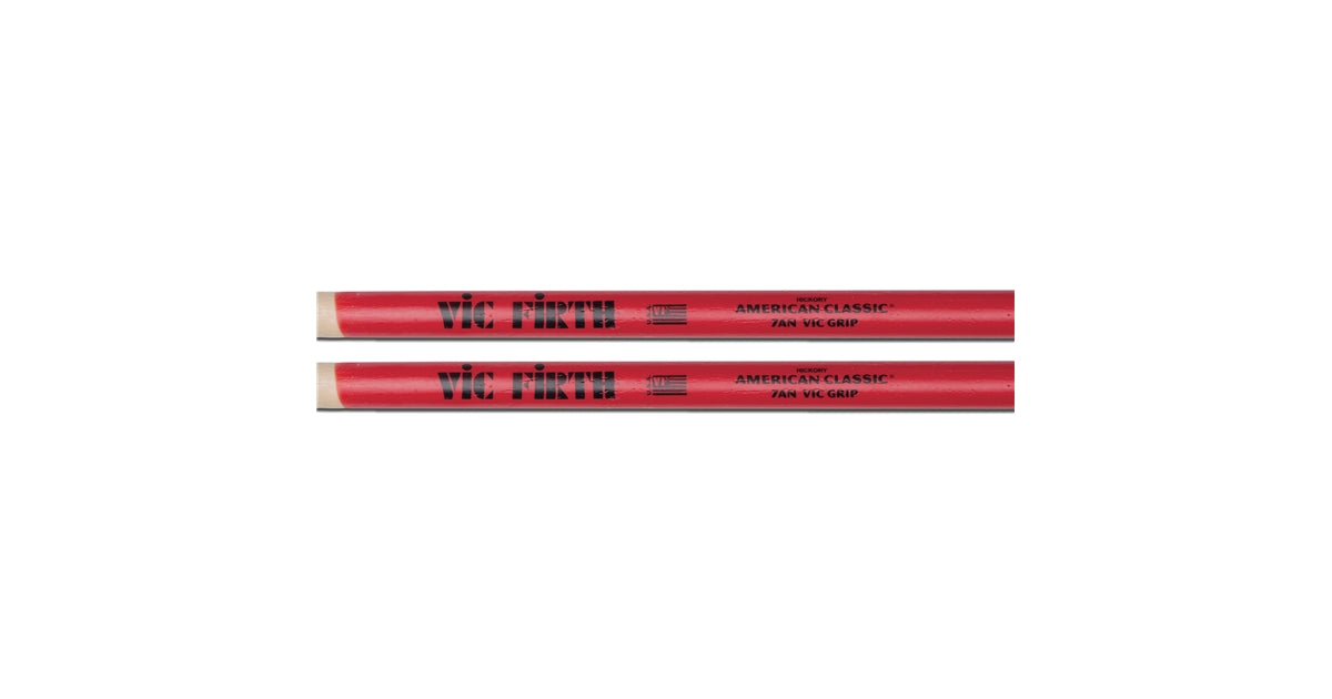 Vic Firth 7ANVG - Bacchette American Classic con punta in nylon e Vic Grip