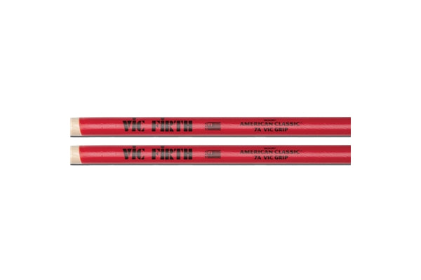 Vic Firth 7AVG - Bacchette American Classic con punta in legno e Vic Grip