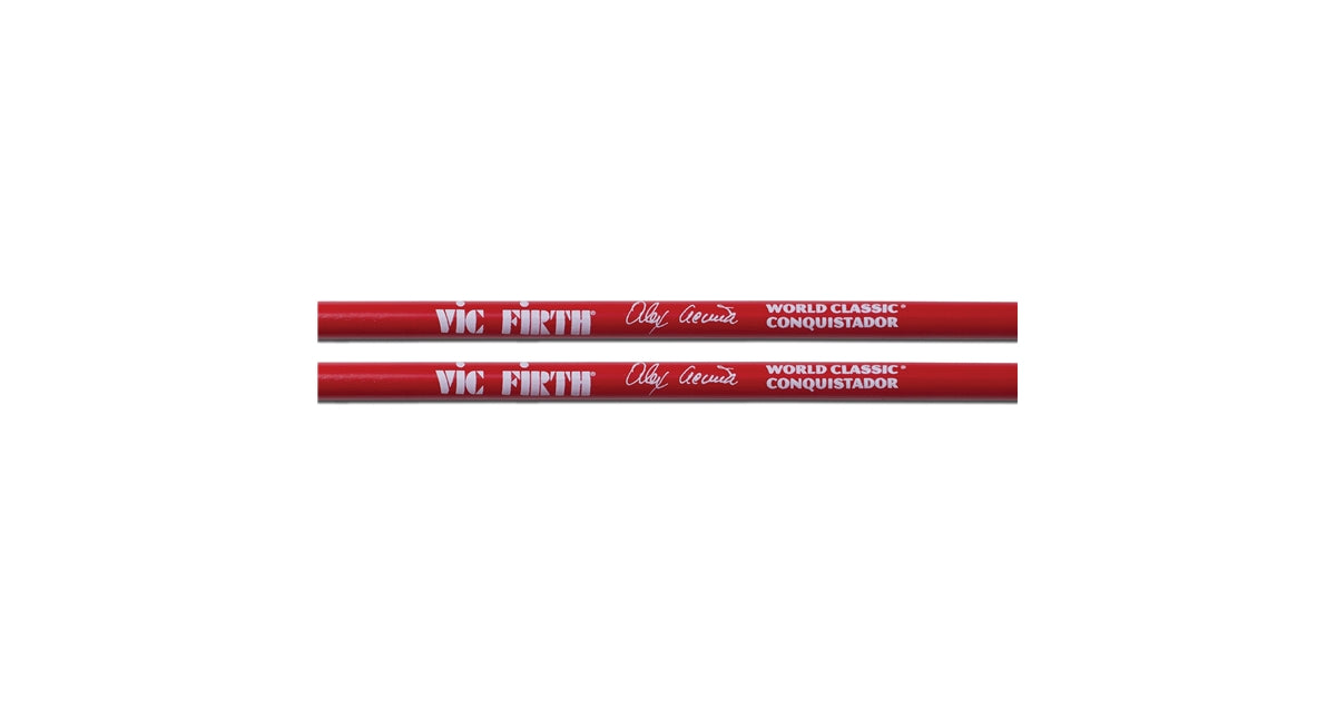 Vic Firth SAA - Bacchette American World Classic Alex Acuña Conquistador - Rossa