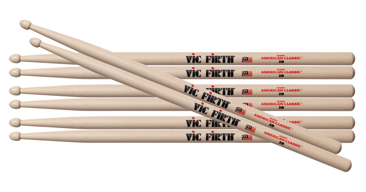 Vic Firth 2B - Bacchette American Classic PACK 3+1