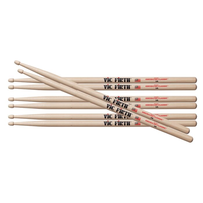 Vic Firth 5A - Bacchette American Classic PACK 3+1