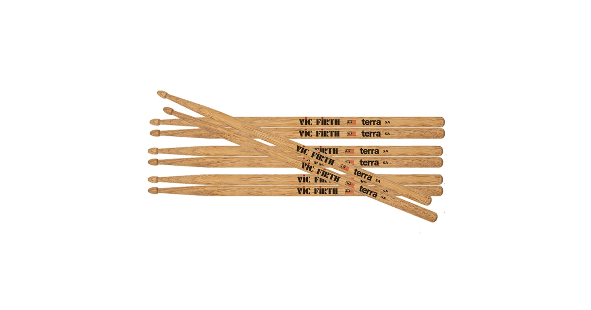 Vic Firth 5AT - Bacchette American Classic TERRA PACK 3+1