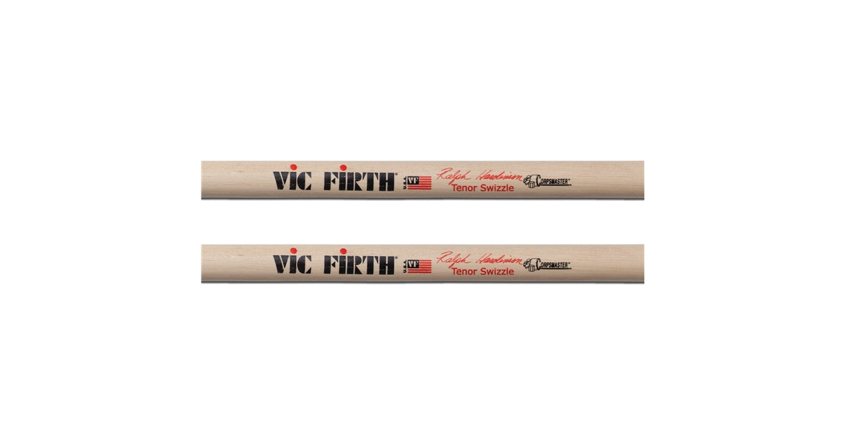 VIC FIRTH SRHTSW - Corpsmaster Multi-Tenor Sticks Ralph Hardimon Swizzle Signature