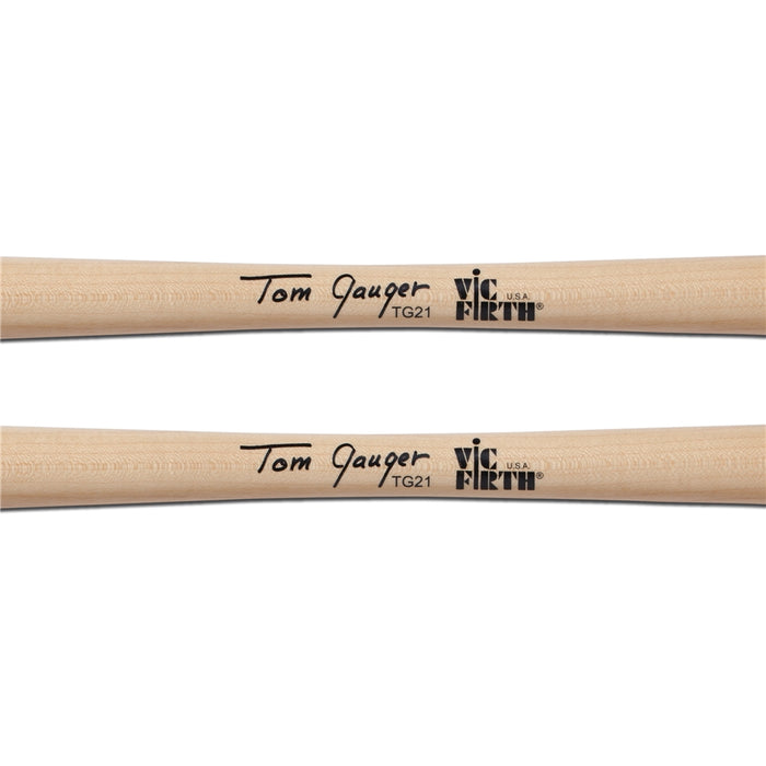 Vic Firth TG21 - Symphonic Collection Bass Drum Mallets Signature Tom Gauger Chamois/Wood