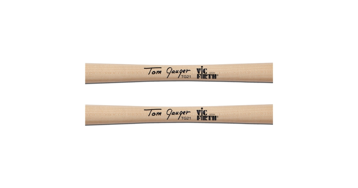 Vic Firth TG21 - Symphonic Collection Bass Drum Mallets Signature Tom Gauger Chamois/Wood