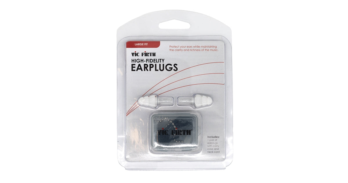 Vic Firth VICEARPLUGL2 - White HiFi Earplugs L