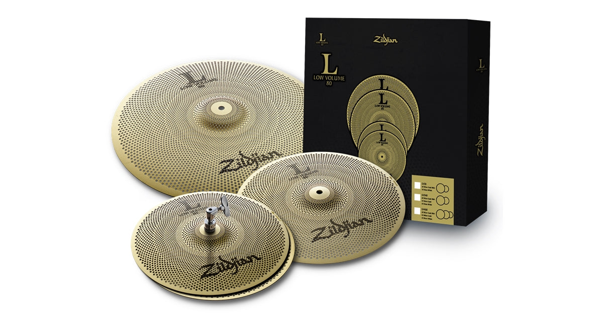 Zildjian LV348-Low Volume L80 Cymbal Pack - 13,14,18""