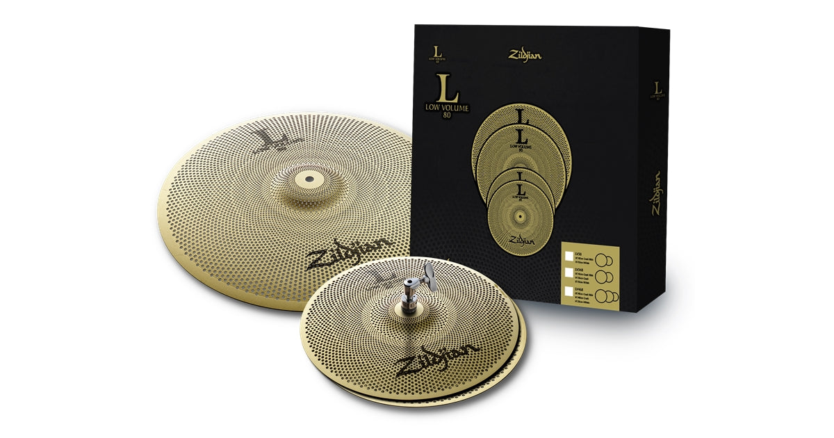 Zildjian LV38-Low Volume L80 Cymbal Pack - 13, 18""