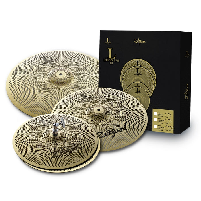 Zildjian LV468-Low Volume L80 Cymbal Pack-14,16,18""