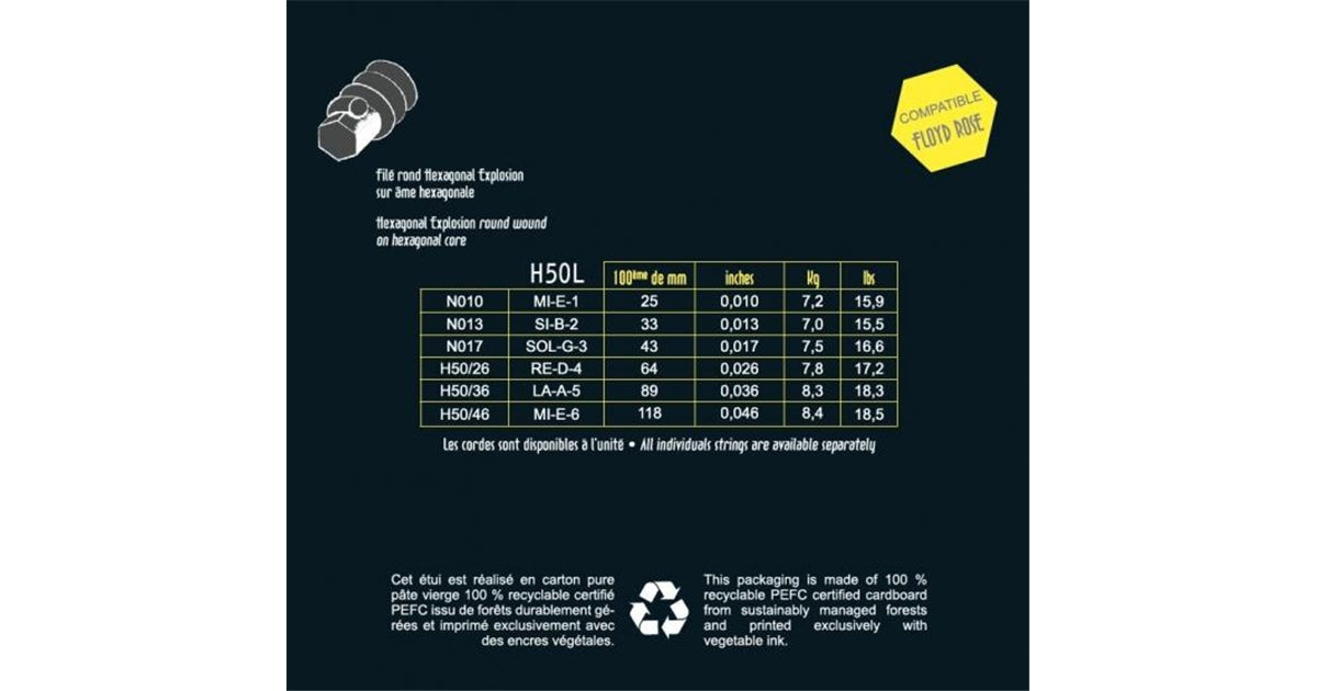 Savarez Hexagonal Explosion - H50L Light Set 010/046