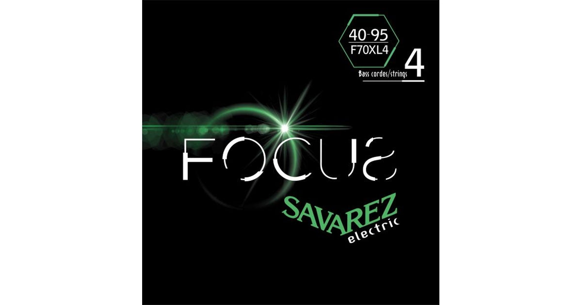 Savarez F70XL4 Corde Focus per Basso Elettrico 40-95, Set/4