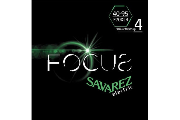 Savarez F70XL4 Corde Focus per Basso Elettrico 40-95, Set/4