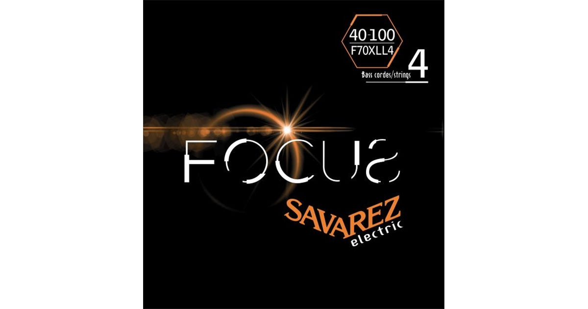 Savarez F70XLL4 Corde Focus per Basso Elettrico 40-100, Set/4