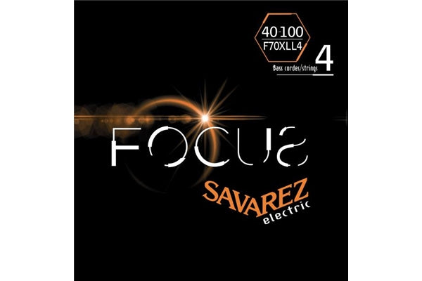 Savarez F70XLL4 Corde Focus per Basso Elettrico 40-100, Set/4