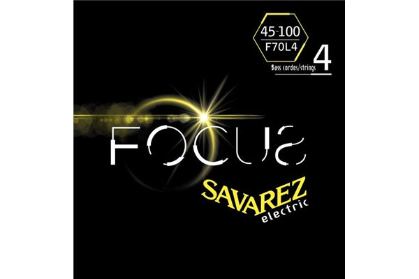 Savarez F70L4 Corde Focus per Basso Elettrico 45-100, Set/4