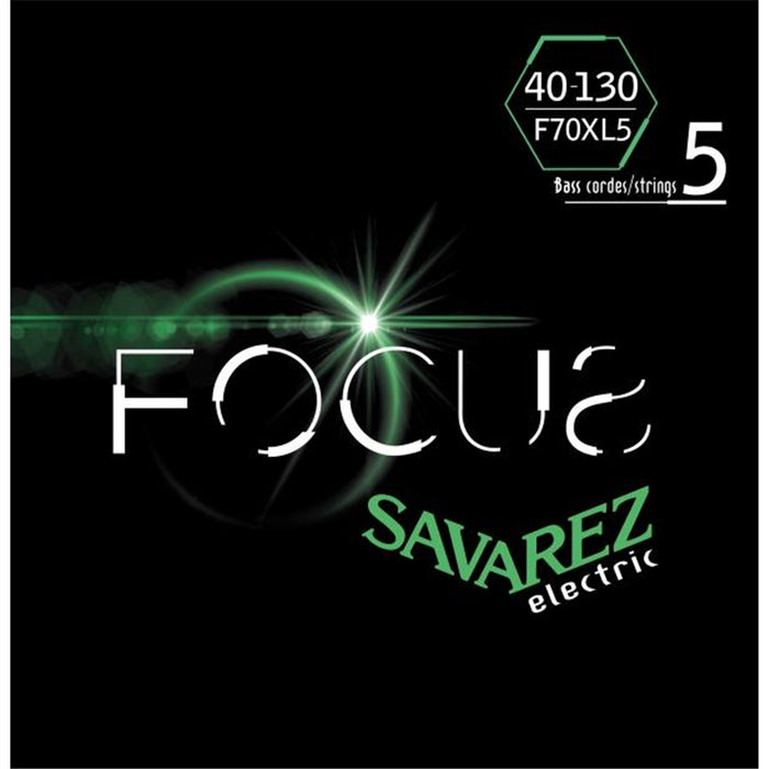 Savarez F70XL5 Corde Focus per Basso Elettrico 40-130, Set/5