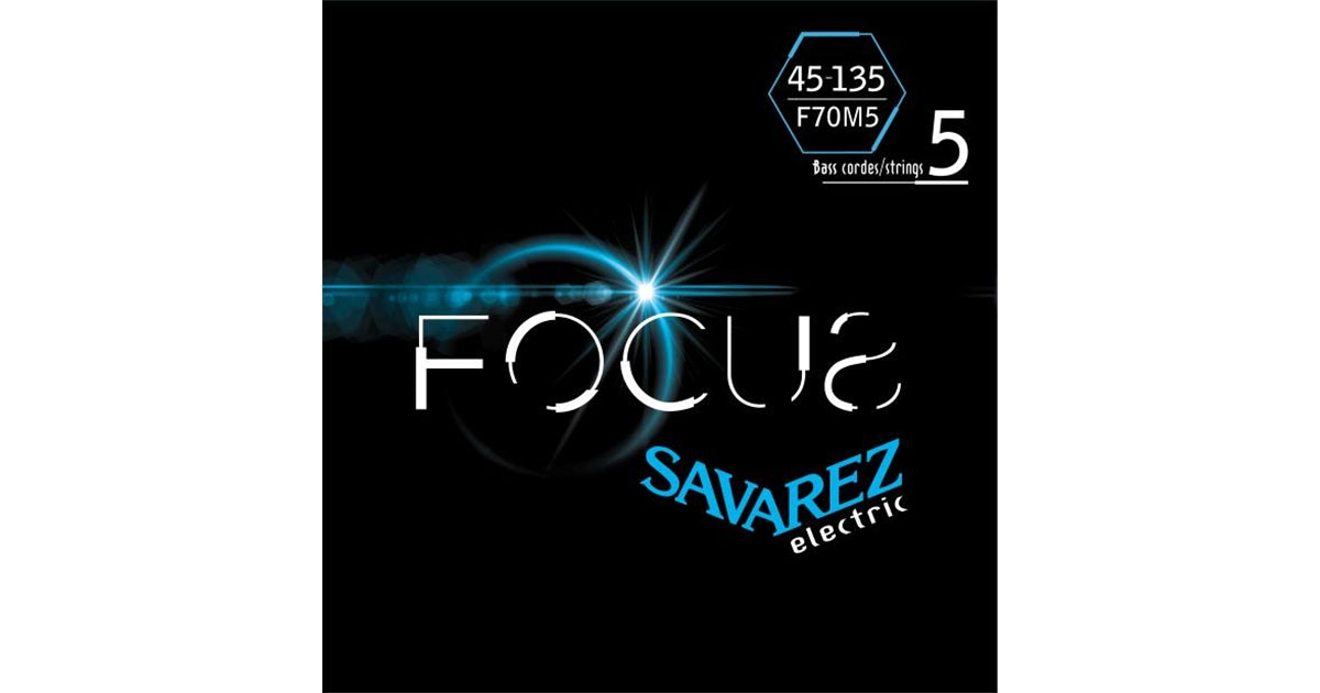 Savarez F70M5 Corde Focus per Basso Elettrico 45-135, Set/5