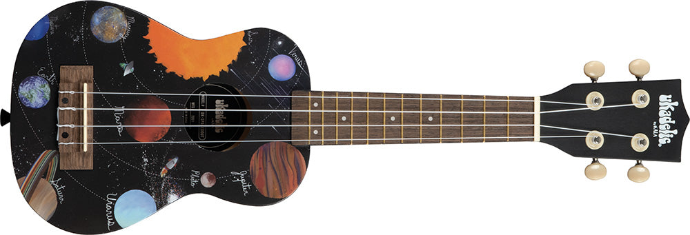 Kala UK-SPACEDOUT - Ukulele soprano c/grafiche - c/borsa