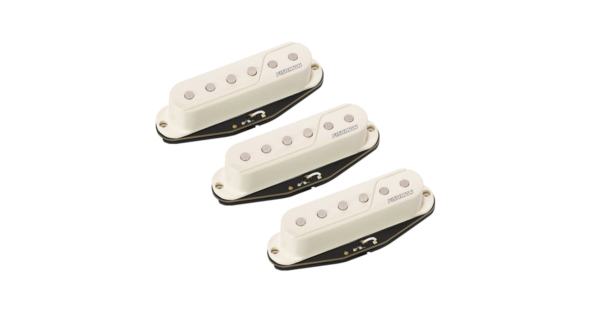 Fishman Fluence Single Width Pickup Strat® Set/3 White