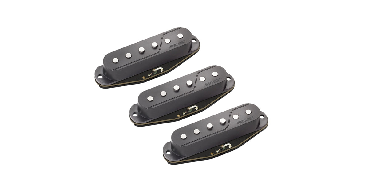 Fishman Fluence Single Width Pickup Strat® Set/3 Black