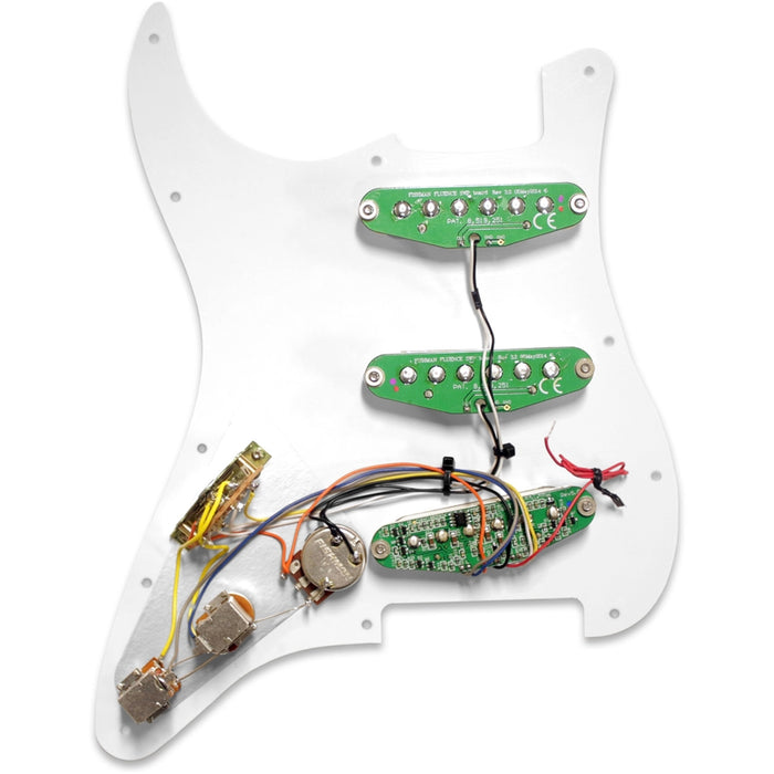 Fishman Fluence Loaded Pickguard Stratocaster 3 Single Width White