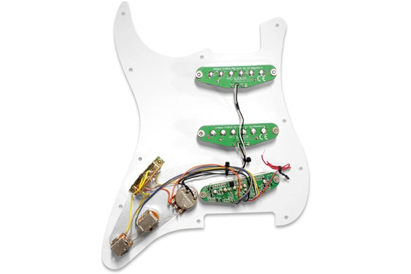 Fishman Fluence Loaded Pickguard Stratocaster 3 Single Width White