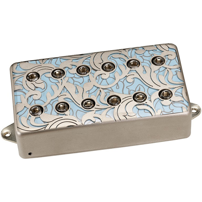 DiMarzio UtoPIA Bridge ''F-spaced'' - Satin Nickel + Blue Powder - DP289FSNLB