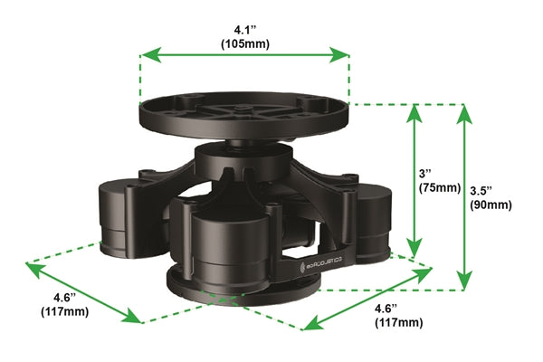 IsoAcoustics V120 Supporto disaccoppiatore