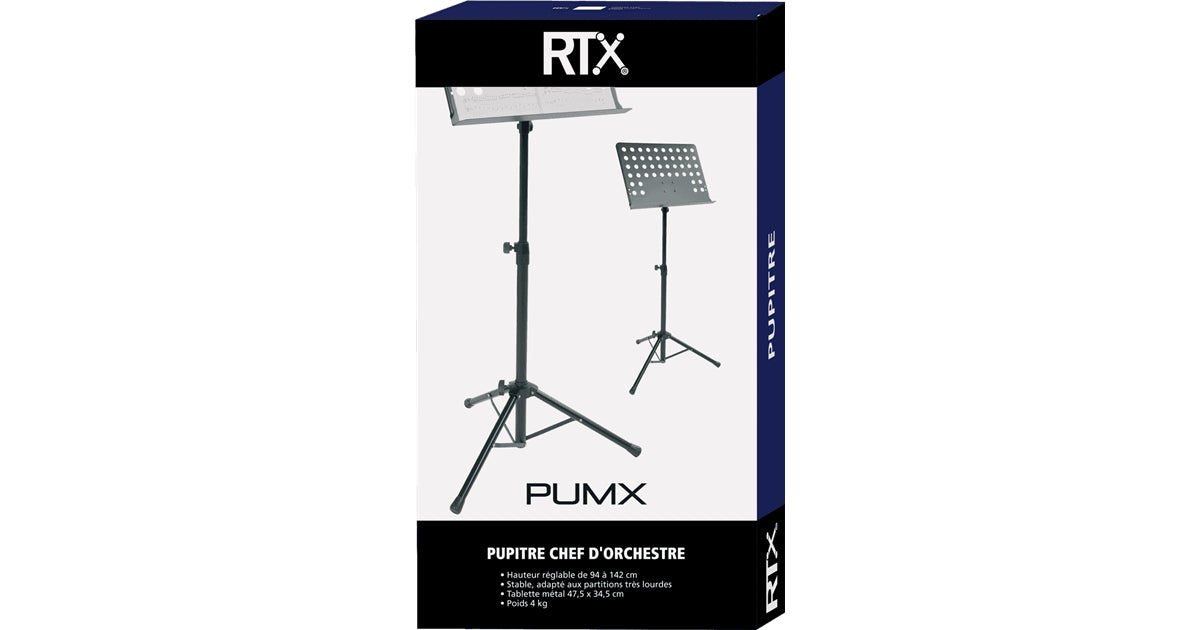 RTX PUMX Leggio Pieghevole Orchestra Nero