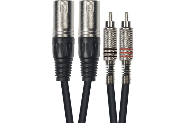 Yellow Cable K09-3 Cavo Segnale 2x RCA maschio/2x XLR Maschio 3 m