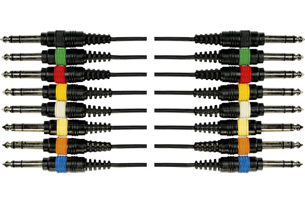 Yellow Cable OC04 Frusta 8 Cavi Jack TRS/Jack TRS 5 m