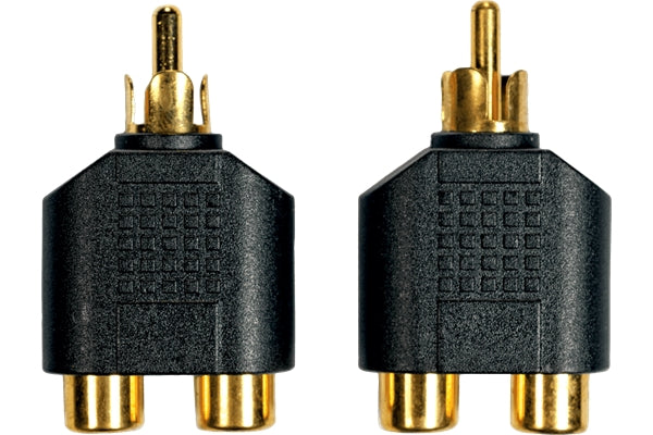 Yellow Cable AD14 Adattatore RCA Maschio/2x RCA Femmina 2 Pcs