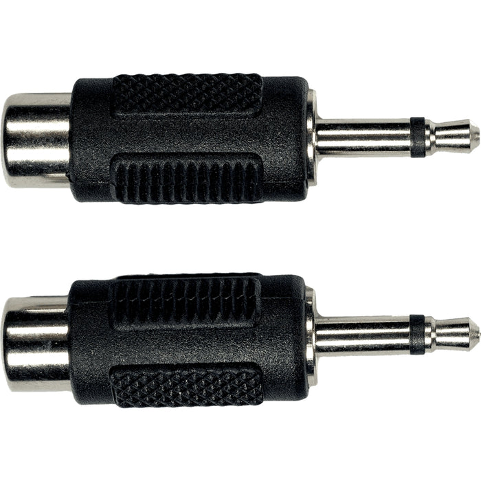 Yellow Cable AD16 Adattatore RCA Femmina/Mini Jack Mono Maschio 2 Pcs