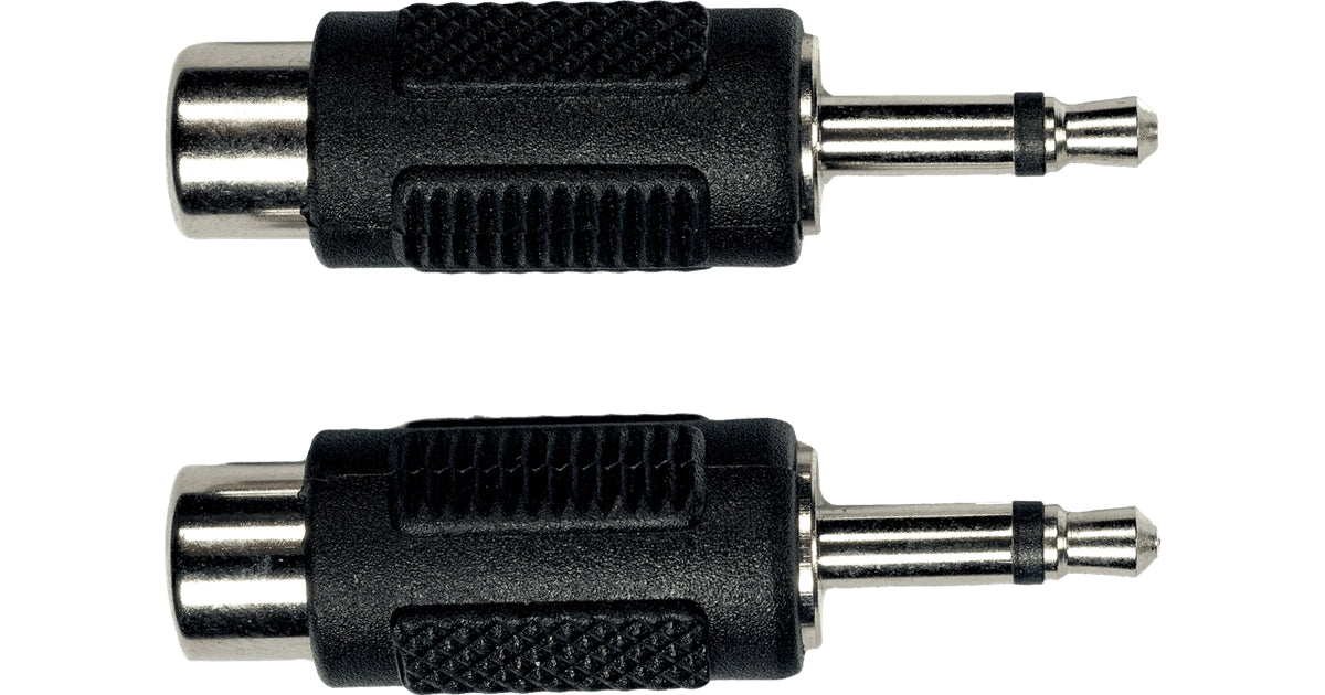 Yellow Cable AD16 Adattatore RCA Femmina/Mini Jack Mono Maschio 2 Pcs