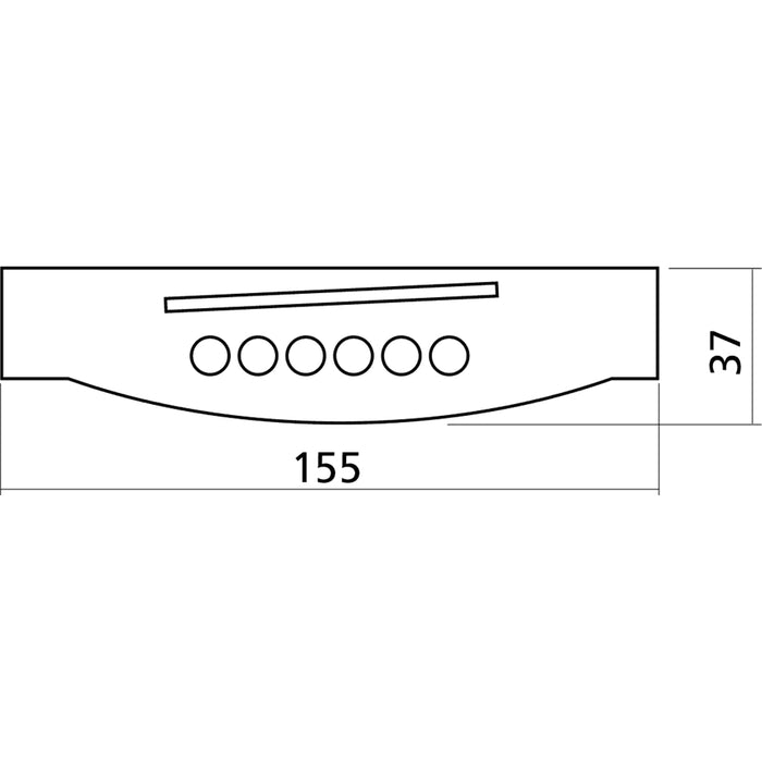 Yellow Parts EZ1279 Ponte Chitarra Acustica Legno