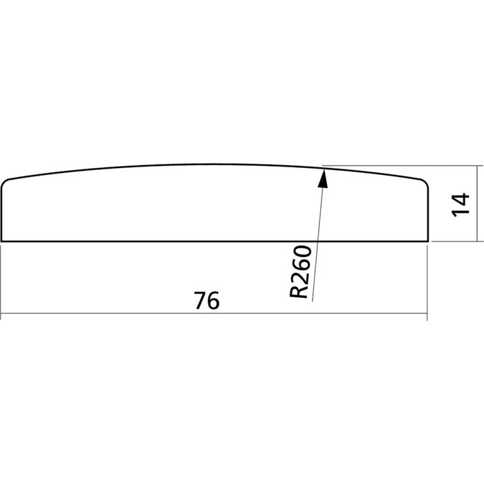 Yellow Parts EZ1491 Selletta Plastica Chitarra Acustica Avorio