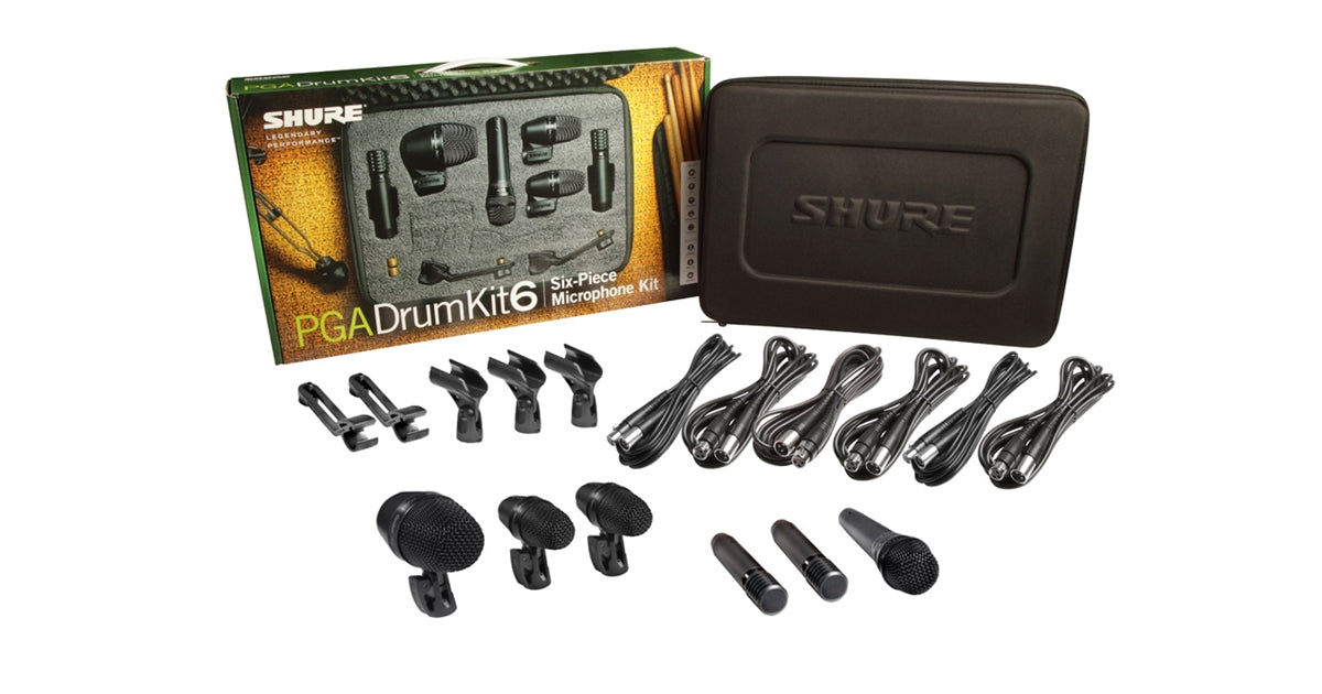 Shure PGADRUMKIT6 Kit da 6 microfoni per batteria