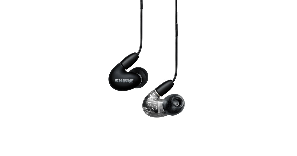 Shure SE53BABK+UNI-EFS AONIC 5 Auricolari colore nero satinato/trasparente