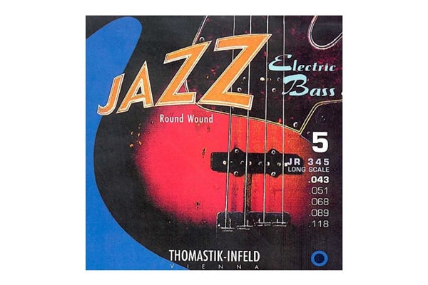 Thomastik Jazz Round Wound JR345 set basso 5 corde