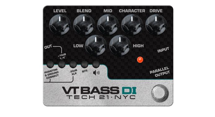 Tech21 SansAmp Character Series - VT Bass DI - preamplificatore a pedale per basso