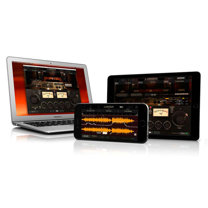 IK Multimedia Lurssen Mastering Console -app per iPhone/iPad e Mac/PC