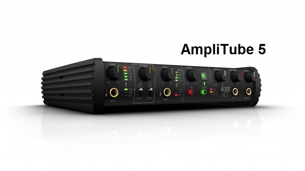 IK Multimedia AXE I/O + AmpliTube 5 MAX e Tone X MAX - Scheda audio USB per chitarra/basso