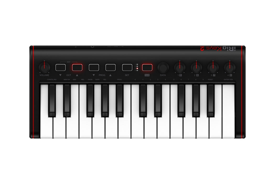 IK Multimedia iRig Keys 2 MINI - Tastiera MIDI/Controller universale con 25 tasti mini