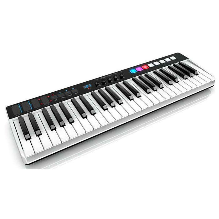 IK Multimedia iRig Keys I/O 49 - Master keyboard a 49 tasti per sistemi PC, MAC. iPad, iPhone con interfaccia audio integrata