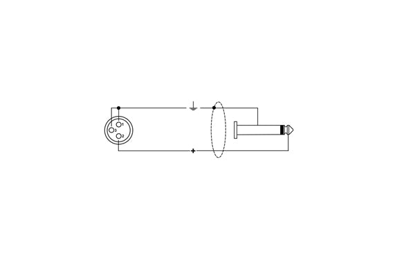 Quik Lok MX/777-9 Cavo XLR Femmina/Jack Mono 9 mt