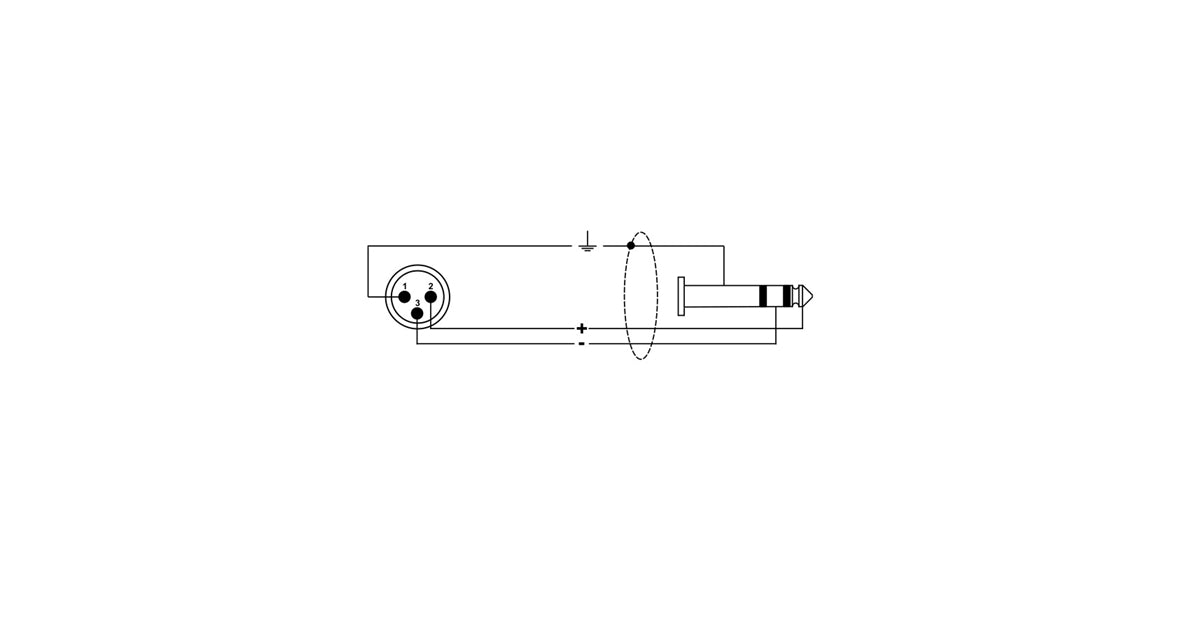 Quik Lok RKSM/344-2 XLR Maschio/Jack Stereo