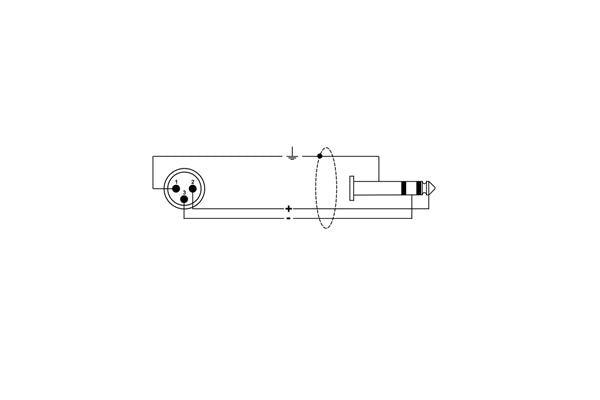 Quik Lok RKSM/344-2 XLR Maschio/Jack Stereo