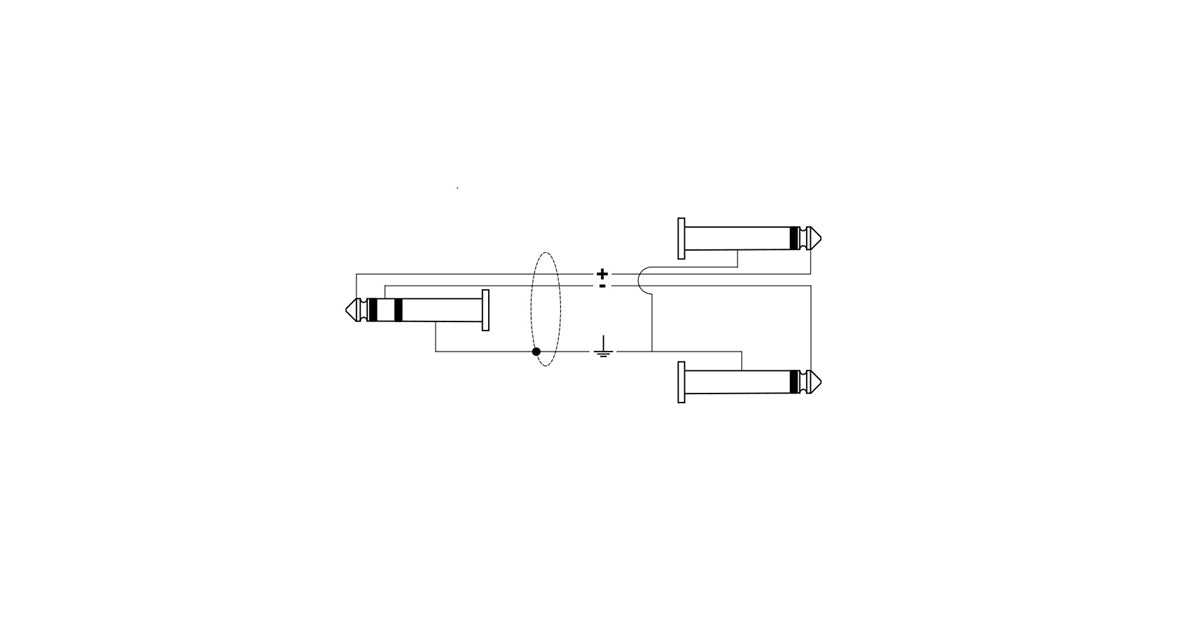 Quik Lok SX/4-5K Cavo Jack Stereo/2 Jack Mono 5 mt